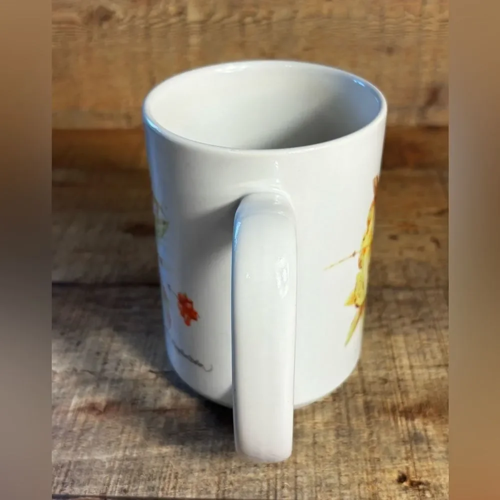 Marjolein Bastin Hallmark Sketchbook Chickadee Bird Coffee Mug 2004 Thailand